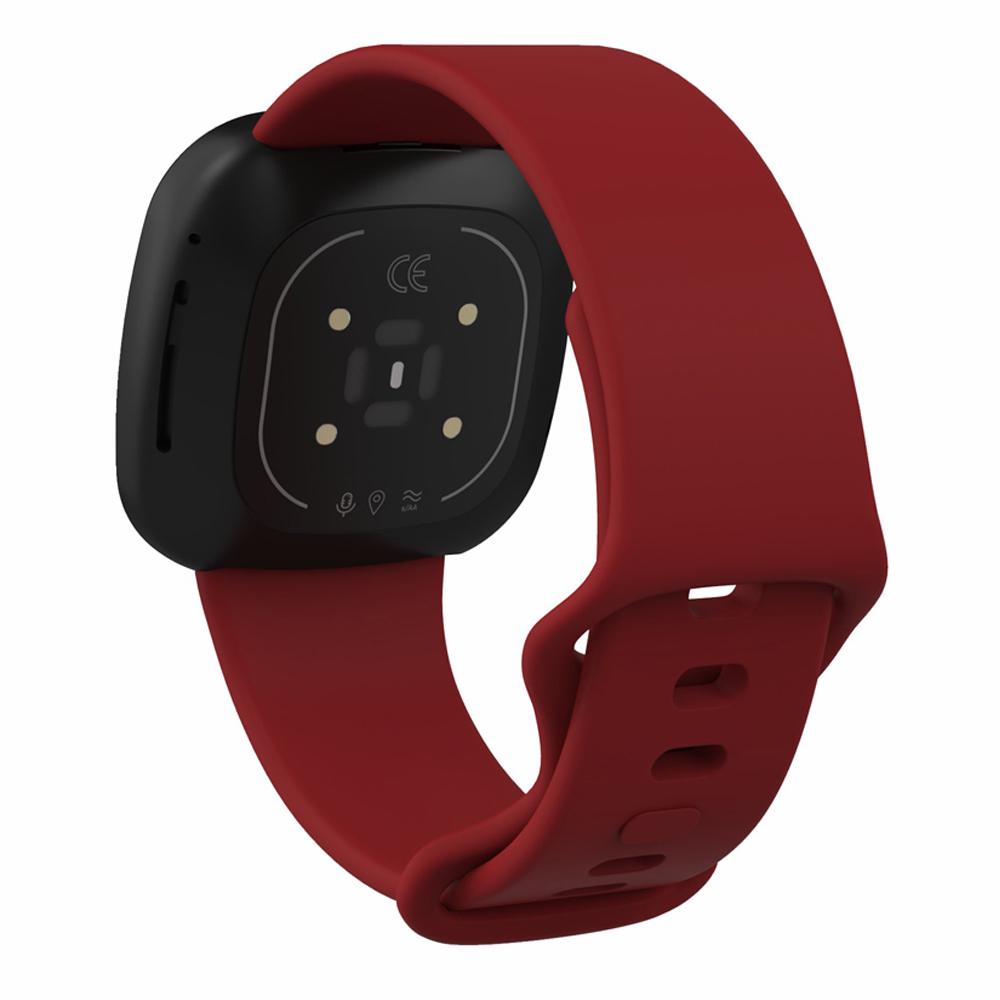 22.5mm Soft Silicone Watch Strap Replacement for Fitbit Versa 3/Sense [Size: L]