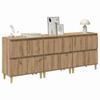 Sideboards 3 Pcs Artisan Oak 60 X 35 X 70 Cm Wood Based Material
