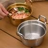 Gold/Silver Soup Pot Stainless Steel Milk Pot Serving Pot Korean Ramen Pot  Cuisine