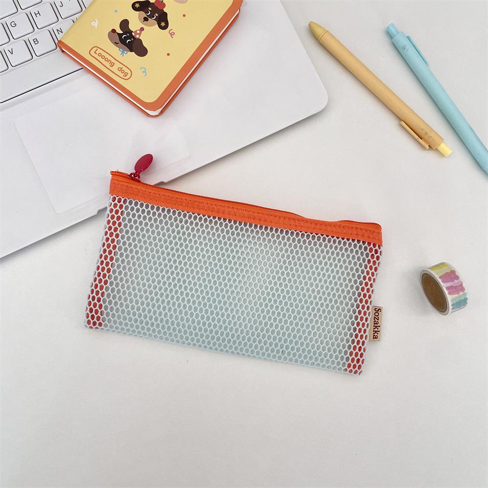 Mesh Travel Cosmetic Bag Portable Makeup Storage Bag Purses Women Large Capacity Zipper Make Up Organizer Storage Clutch
