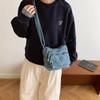 Women's Bag Vintage Denim Bag Travel Crossbody Bag Multi-Layer Shoulder Bag Underarm Bag