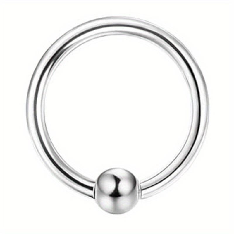 Drperfect Surgical Steel Septum Rings for Women Men Small Cute CZ Dangle Septum Nose Lip Helix Tragus Cartilage Piercing Zircon