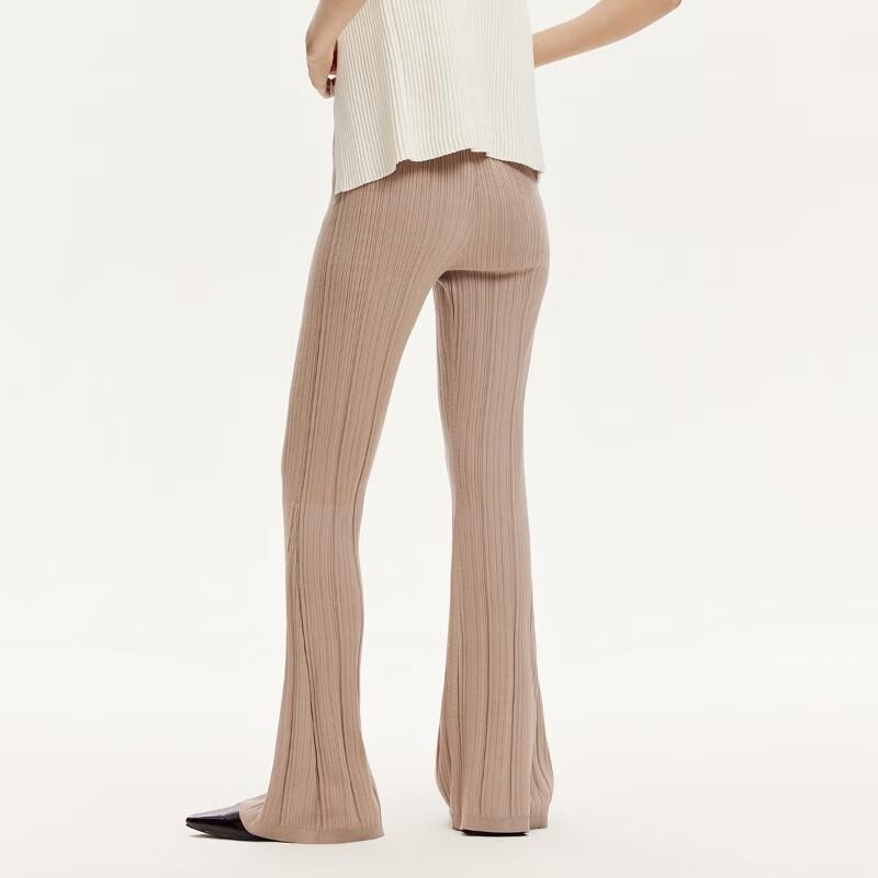 VEROMODA Ribbed Knit Flared Casual Pants