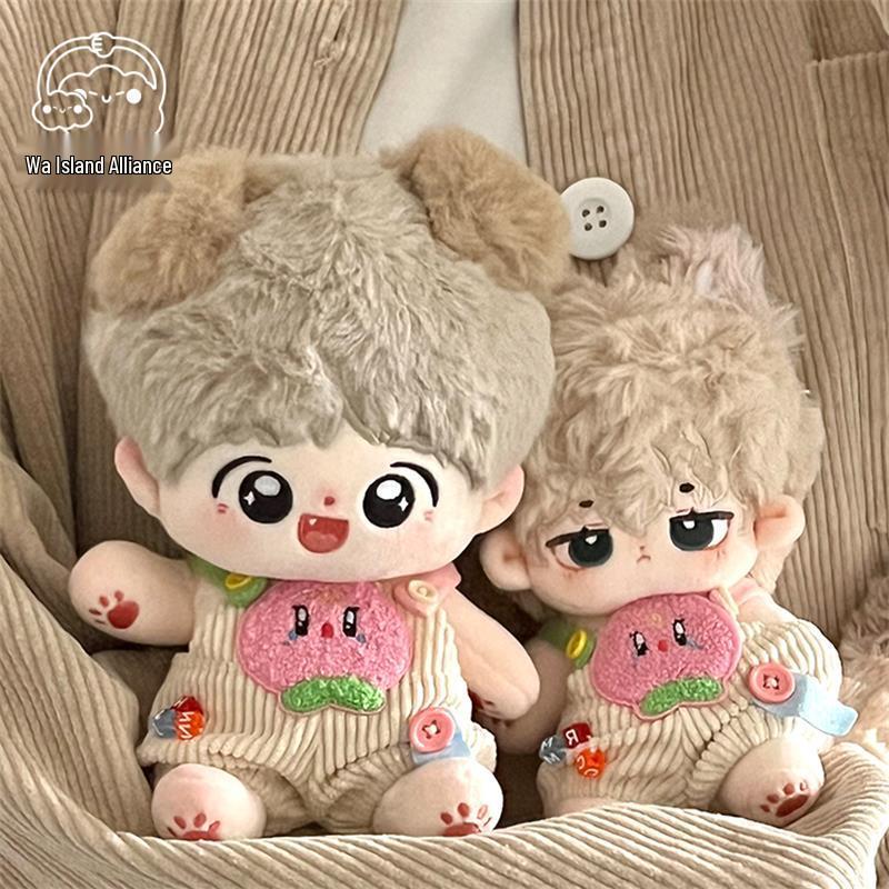 

Cotton Doll Clothes - 20cm Fruit Overalls Series (Loopy Style)