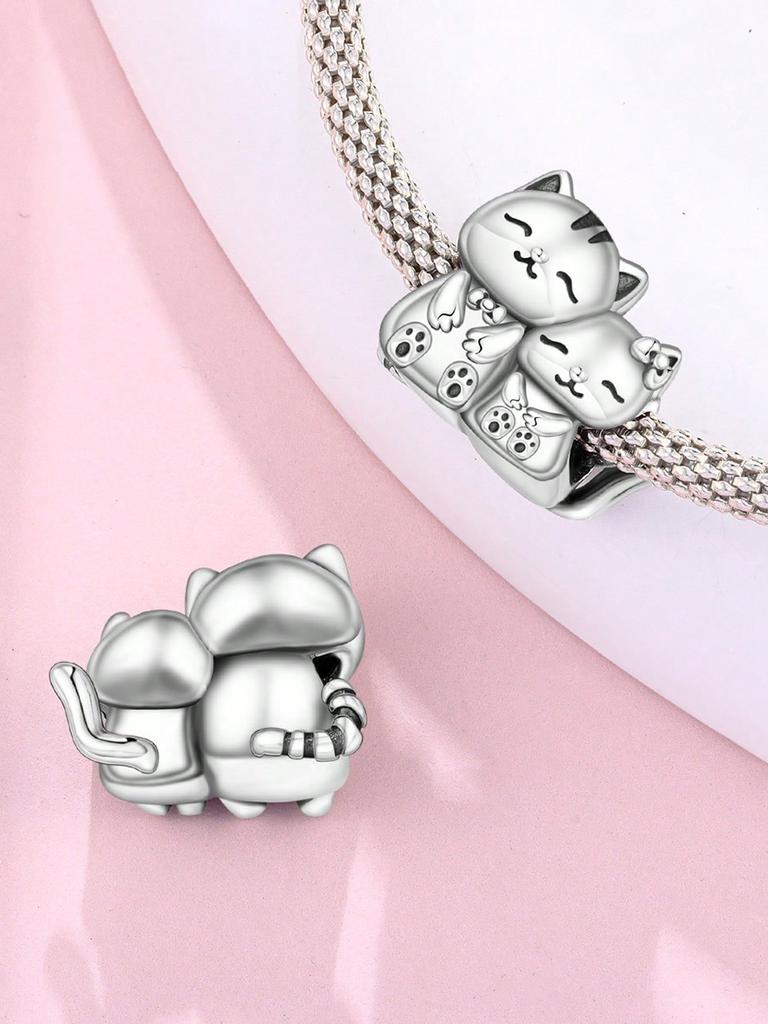 Charms Plata Dinosaur Catbeads For Charmsoriginales Bracelet Beads Jewellery Making Women'S Gift
