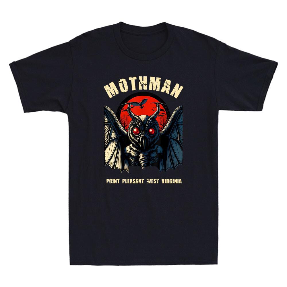 Mothman Point Pleasant West Virhinia Funny Cryptid Mothman Vintage Men#039;s TShirt Unisex T-Shirt XL