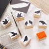 Cute and Stylish Wooden and Rubber Stamp Set Featuring Birds Perfect for Letter and Made In (crow, Finch, Etc.). Postcards, Stationery, Paper,