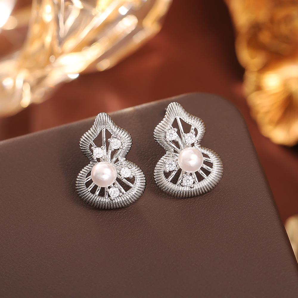 Серьги-бусины из китайской тыквы: Элегантный Праздничный Ажурный Дизайн для Женщин - Изысканные Новые Аксессуары в Китайском Стиле