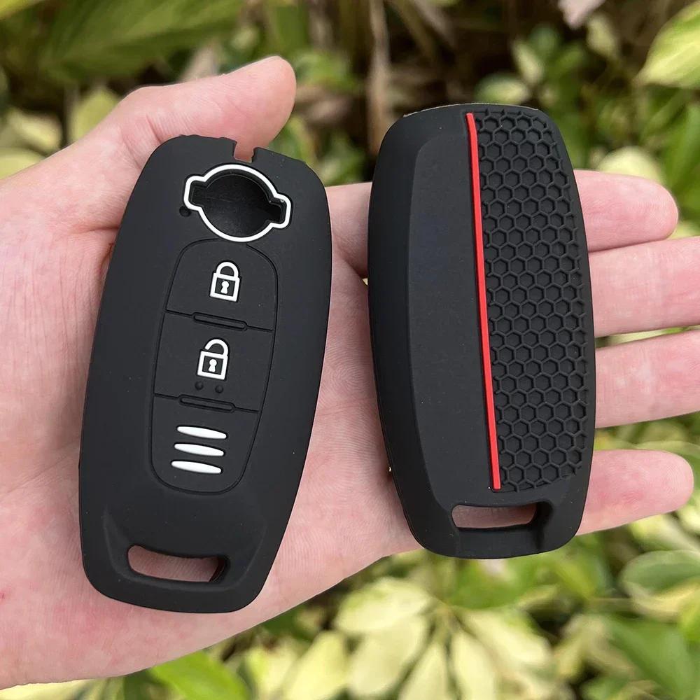 

2 3 4 5 Button Silicone Car Key Cover Case for Nissan X-trail T33 Kicks Qashqai J12 Juke Teana Altima Ariya Keychain Accessories