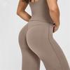 Women's High-Waist Flare Loose-Fit Straight Yoga Pants For Outdoor Sports