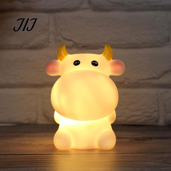 Soft Nursery Lamp for Baby Cute Animal Night Light Kids, Rabbit Bear Deer Cat Dog Room Lighting Sleeping Shape LED Bedside Lamp, Glow Sleep Decorative