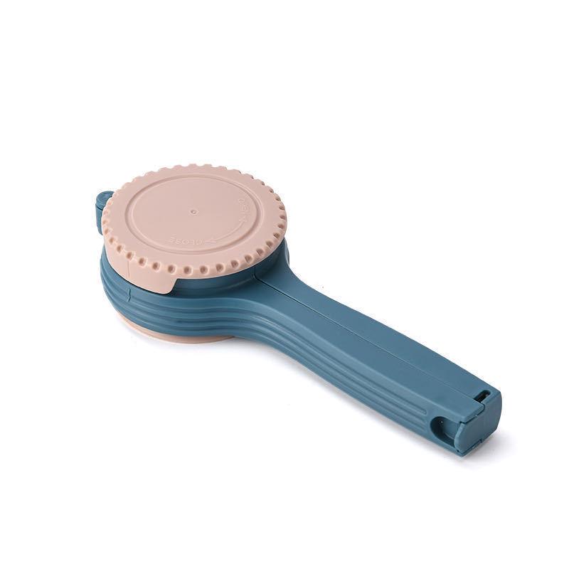 

Большой зажим для запечатывания пакетов с едой с дозирующим носиком для сохранения свежести сухого молока абрикосовый