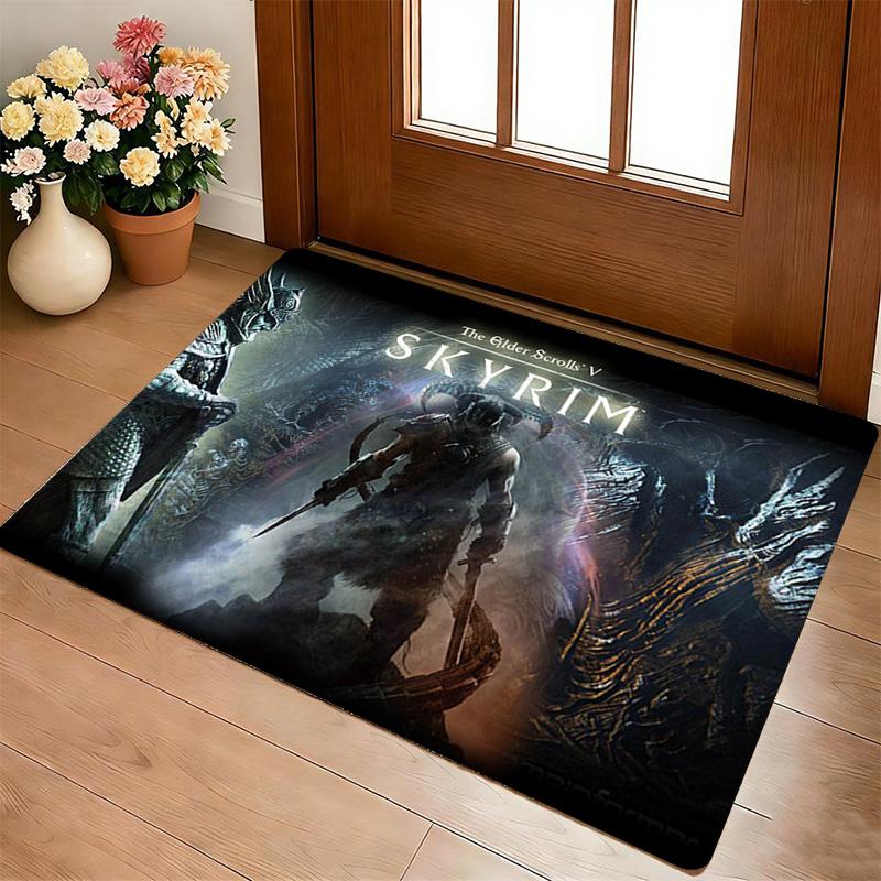 Elder Scrolls Living Room Nonslip Area Rug Soft Carpet For Bedroom Game Playroom Sofa Office Home Decor Doormat Christmas Gift C9301865
