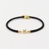 Initial 26 Letters Micropaved Zirconia A-Z Bracelets For Women Handmade Baided Rope Adjustable Bracelet Friendship Jewelry Gifts