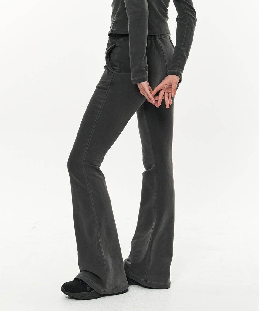 Kimjisu Patch Slim Lounge Pants _ Dark Gray