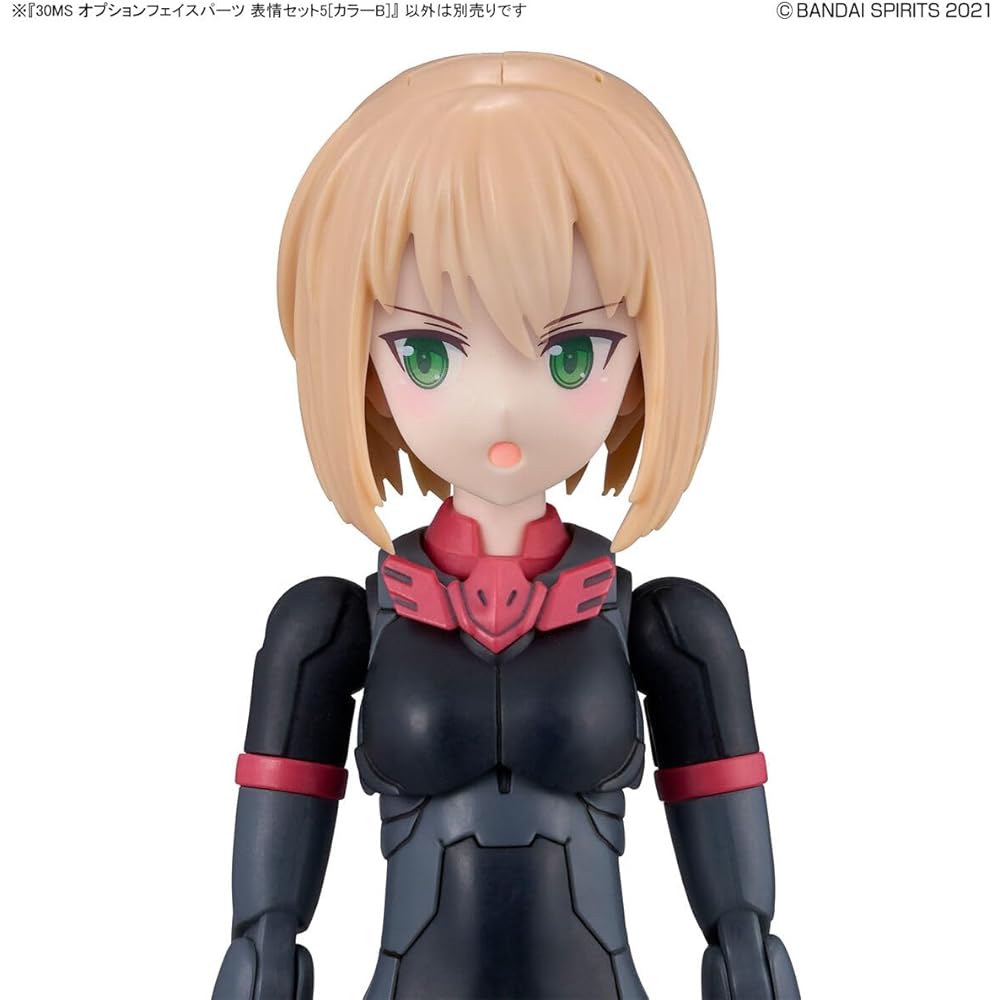 Bandai Spirits 30MS Option Face Parts Expression Set 5 Color B Pre-painted Plastic Model