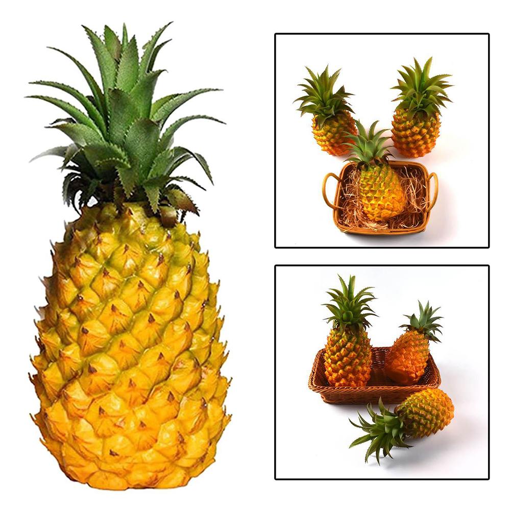 Artificial Pineapple Fake Fruits Figurine Decor Craft Household Shop DIY Tropical Display Photography Prop Decor