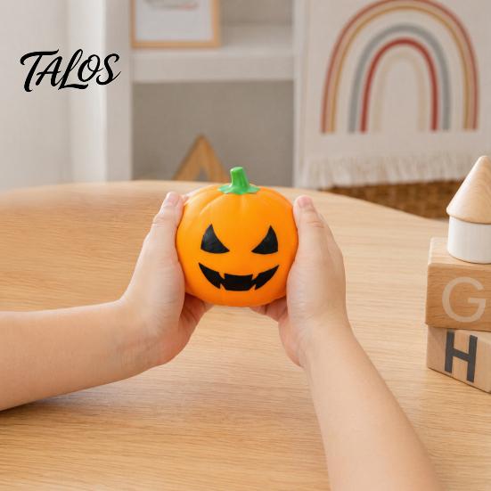 Stress Relief Gadget Halloween Cartoon Pumpkin Ball, Squeeze Toy for Relieve Hand Exercise Ball Anxiety, Creepy Sensory Fidget Toy, Party Favors