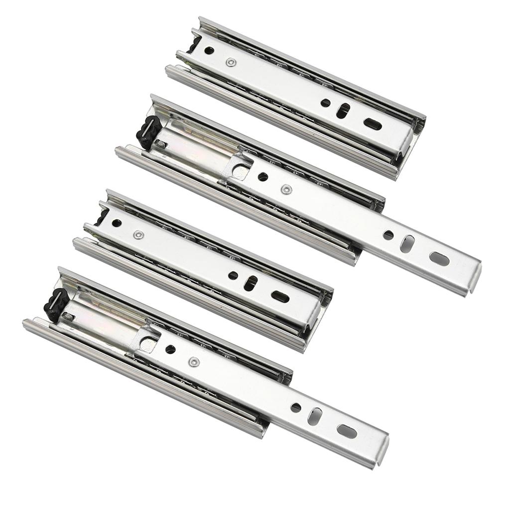 2PCS 5in Mini Short Drawer Slides 35mm Width 3 Section Full Extension Drawer Slides Rail for Cabinets