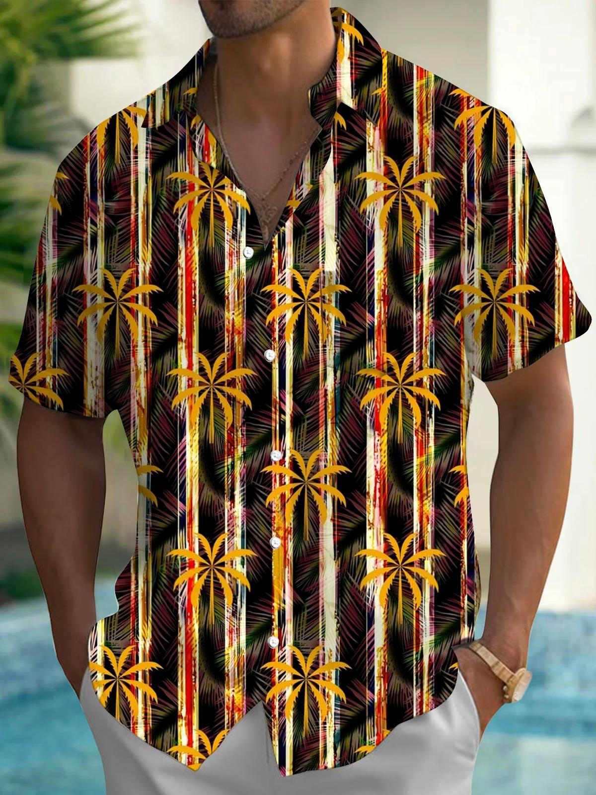 Neues Modisches Roter Drache Aufgedrucktes Herren Sommer Atmungsaktives Kurzarm Hawaiianisches Urlaubshemd 3XL black