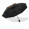 1pc Celestial Mandala Automatic Folding Umbrella, Heavy-Duty 8-Rib Construction, Perfect for Everyday Yy251114106