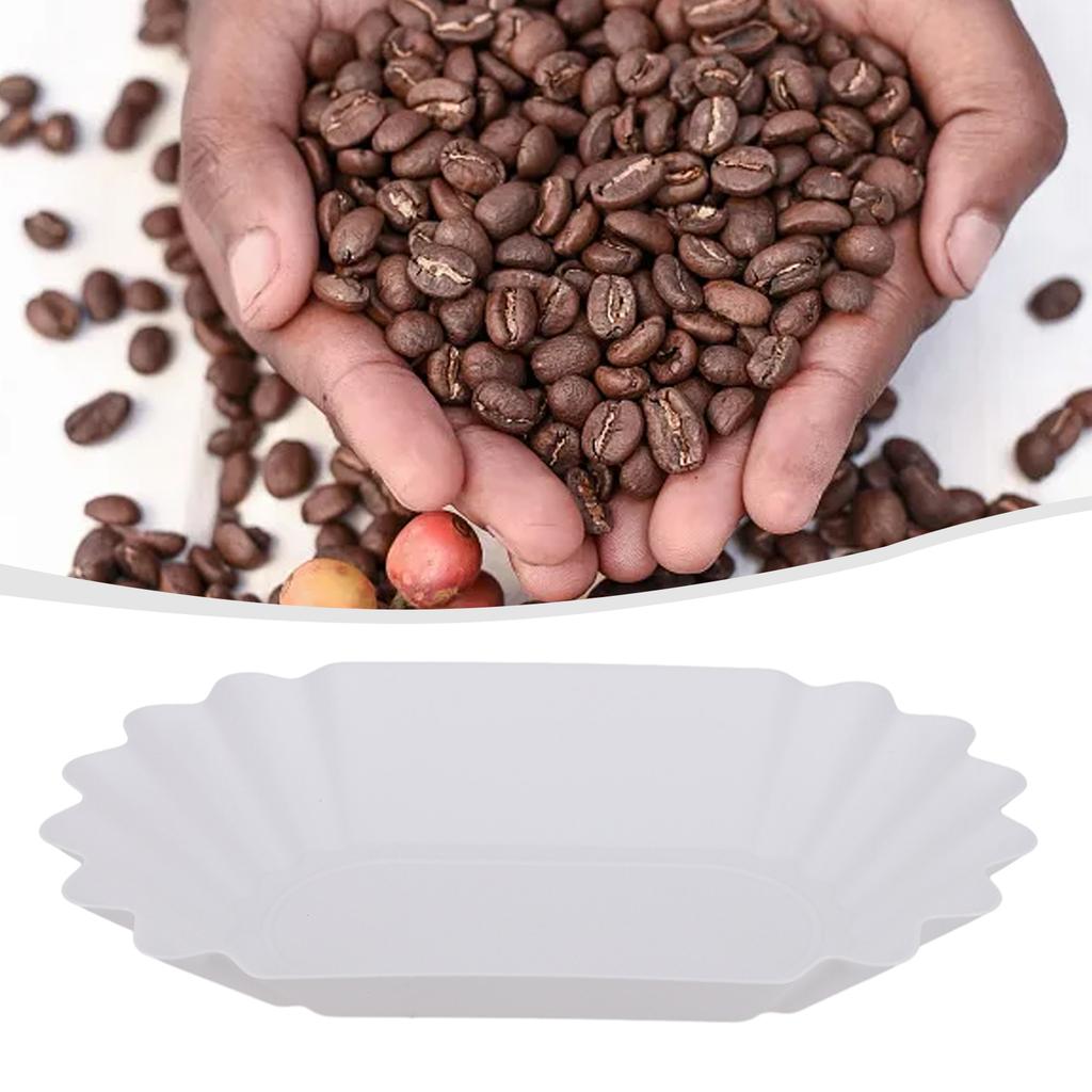 Coffee Beans Dish Coffee Beans Plate For Coffee Beans Snacks Display Dish Display Plate Blue Cold-resistant White