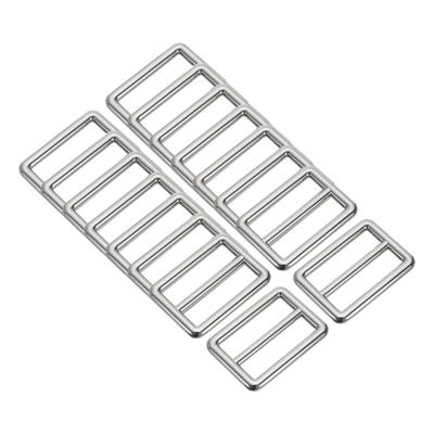 16 Stück Zinklegierung Schiebeverstellungsschnalle 1 Rechteck Schiebeversteller Gurtband Schieber für Gürtel Tasche Rucksack DIY Zubehör Ersatz [uxcell]