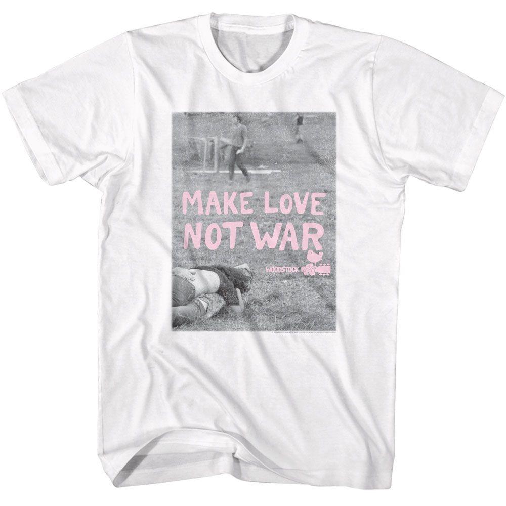 Woodstock Make Love Not War Poster Music Shirt