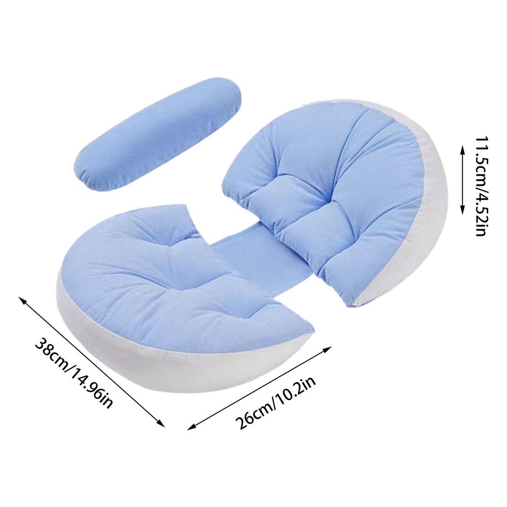 

Подушка для беременных женщин, удобная подушка для поясницы в форме ракушки, подушка для беременных на 30 градусов, боковая подушка для беременных синий