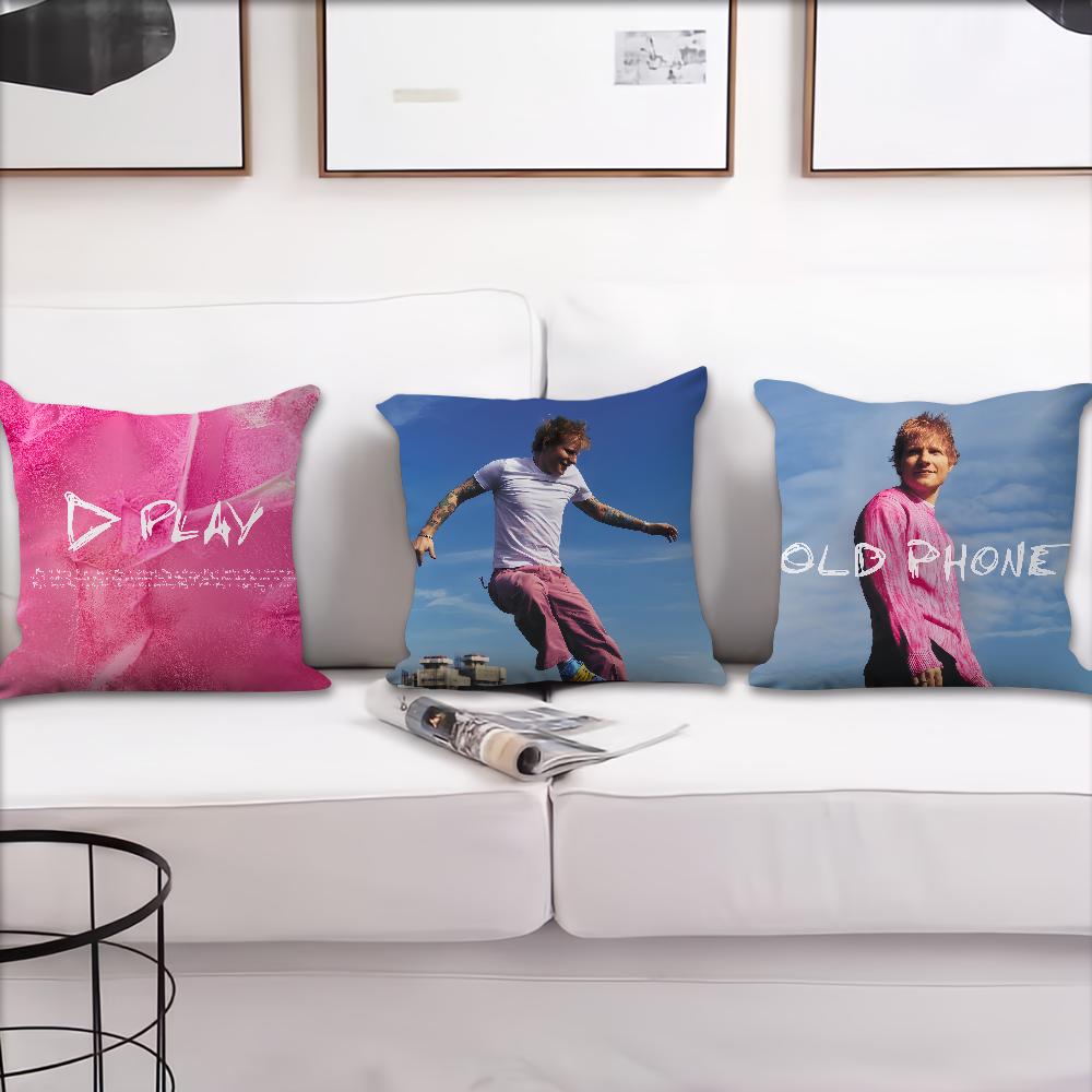 Pop Singer EEd SSheeran Play Cushion Cover Pillow Case Square Cushion Room Bedroom Headboard Sofa Living Backrest Nap Time