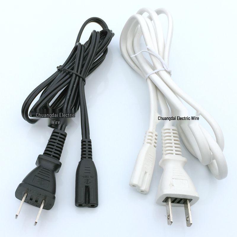 PSE Japanese Standard Two-Pin Clover Power Cord, 3x 0.751.25mm, 2.0 Sq. Mm, Three-Core.