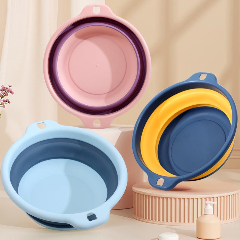 Portable Folding Washbasin: Large Plastic Basin for Students, Children, Dorms & Laundry