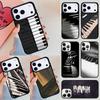 Musik Piano Elegant Telefonfodral För iPhone 17 Air 14 15 13 12 Max Fodral För Apple 16e 11 Pro Max Plus Coque