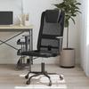 VidaXL Height-Adjustable Office Chair Black, Chair, Work Chair, Fabric Chair, Computer Chair, Seat of 353019