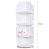 4-Tier Corner Storage Rack – Triangular PVC Shelf Unit for Bathroom, Living Room & Balcony – White
