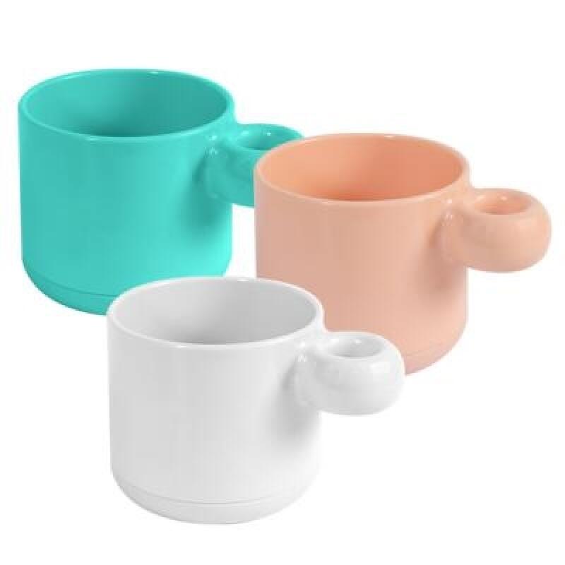 Bathroom office simple and hygienic idea toothbrush holder and toothbrush cup pink