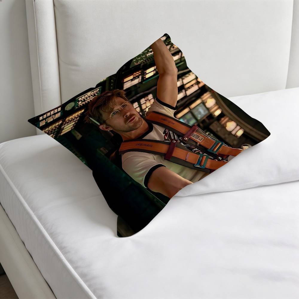 Ryan Gosling Project Hail Mary Decorative Square Pillow Cover Soft Comfortable Pillow Case Sofa Bed Home Decoration