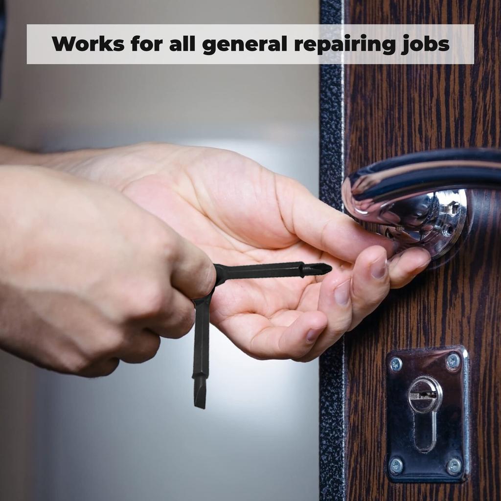 Portable Phillips Slotted Screwdriver Set Key Ring Mini Pocket Cross Screw Keychain Multifunctional Repair Tools Outdoor Gadget