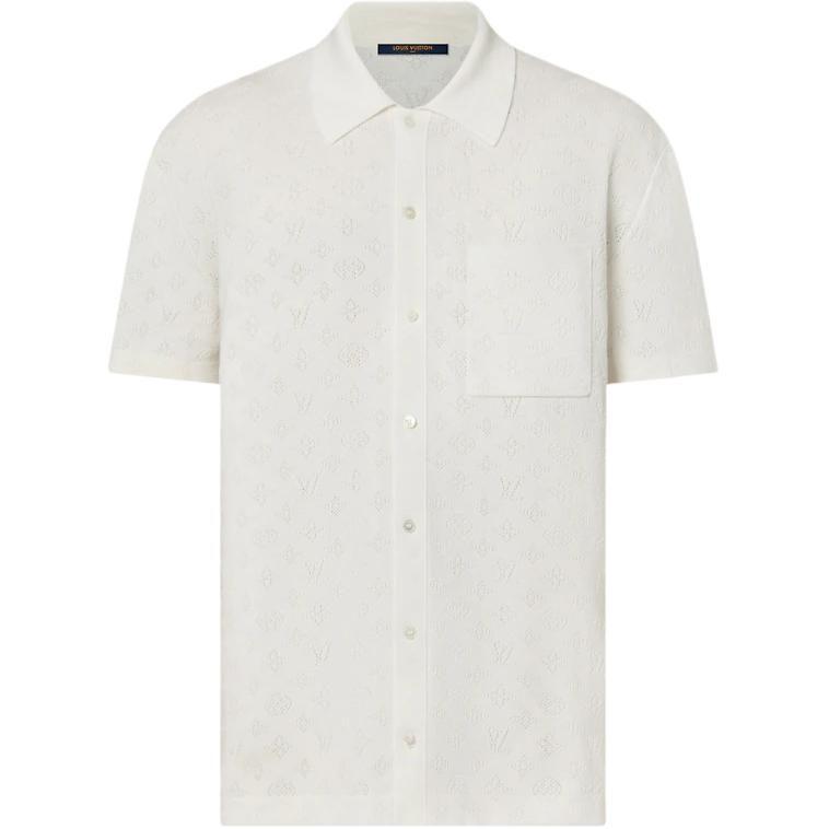 Louis Vuitton Monogram Pointelle Short-Sleeved Shirt 1AHWLH