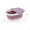 Collapsible Foot Soaking Bath Basin with Massage Pebble,Foldable PP Bucket Tub, Soak