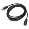 5 Pin MIDI Keyboard Extension Cable Stable DIN Male To Female Adapter Cable for Electronic Piano MIDI Guitar 9.8ft