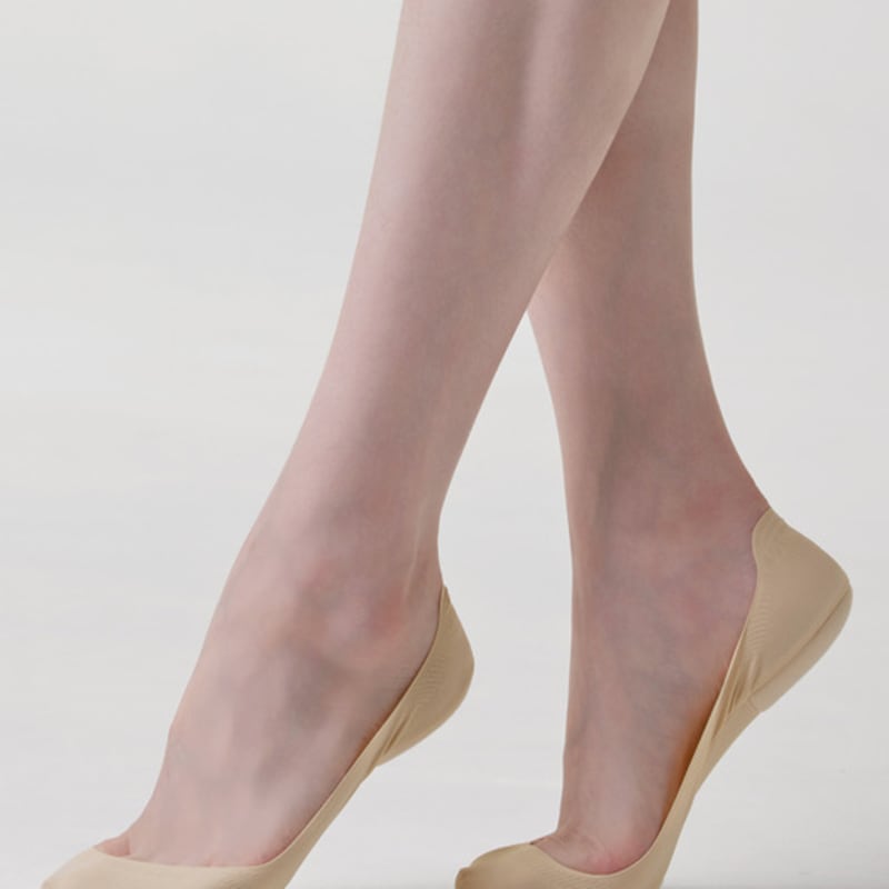 HUGDAY Seamless Cushion Pad Fake Socks