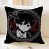Hot Game Omori Cushion Cover Car Throw Pillow Case For Sofa Car Christmas Gift Xcm Xcm