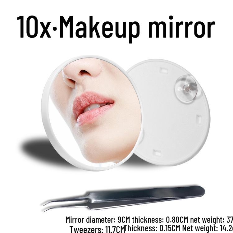 Portable 5x/10x HD Beauty Makeup Mirror with Suction Cup