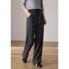 VICTORIA&VERA Women's Fleece-Lined Cuffed Casual Trousers