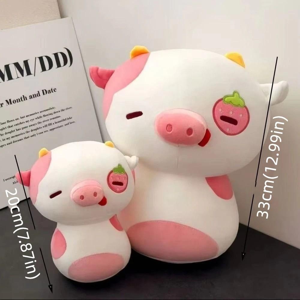 Fluffy Strawberry Pig Plush Toys Collection Pink Girlish Heart Cute Toy  Kids Holiday Gifts