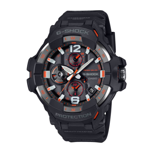 

Casio G-Shock GRAVITYMASTER Watch, Bluetooth, Tough Solar, Biomass Plastic, GR-B300-1A4JF, Men s, Black
