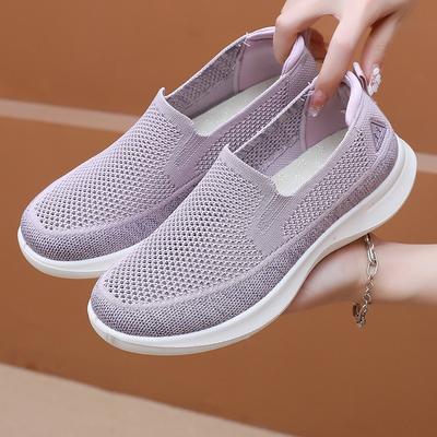 Chaussures d'été pour femmes nouvelles polyvalentes décontractées sportives semelle souple respirantes et résistantes à l'usure chaussures mères à une pédale