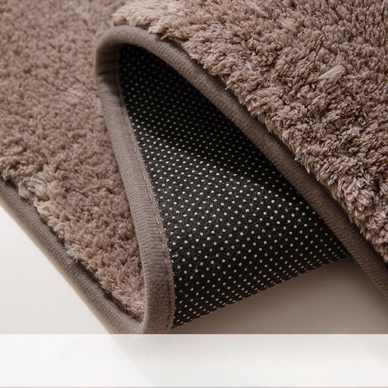 Tappetino da bagno con incisione in pile, tappetino antiscivolo per il bagno, tappetino per il pavimento laterale della vasca da bagno, zerbino per la porta della doccia, imbottitura in memory foam 3D