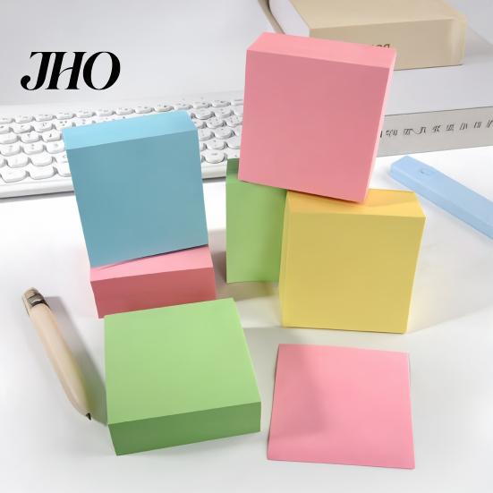 Sketching Stick Notes Notes, 3x3in Self-Stick Note Pads, 300 Sheets Adhesive Simple Memo Pads for Reminder, Office, School Supplies Tearable Paper
